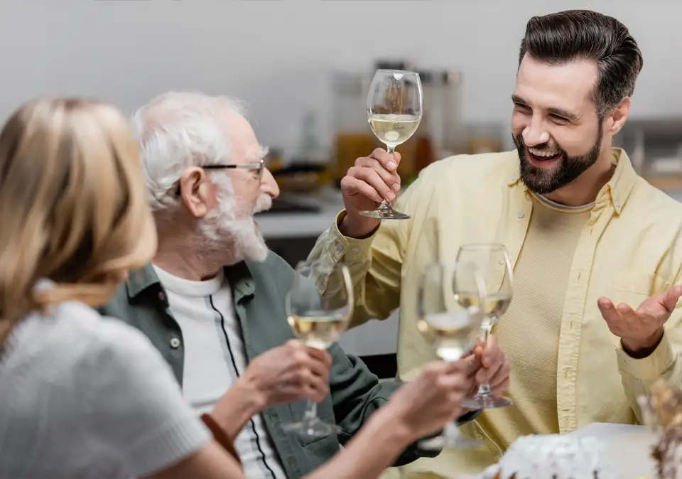 Ausgewählte Weine für ein Firmenevent