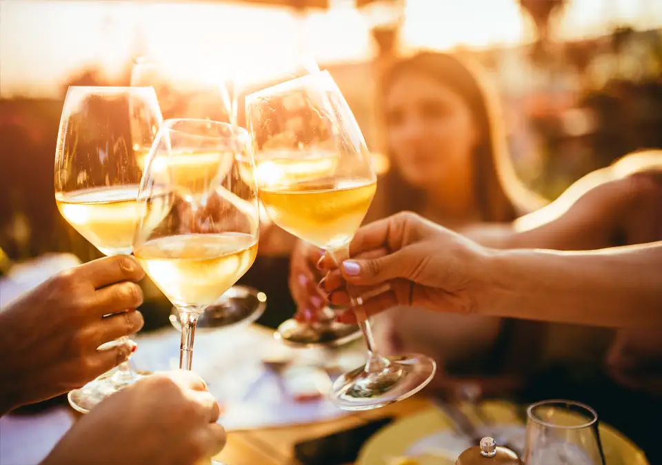 Weinprobe in geselliger Runde mit erlesenen Weinen